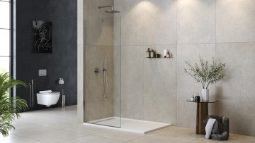 Душевая перегородка универсальная LIBERTA-L-1-TB-105-C-Cr