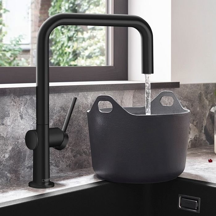 Смеситель Hansgrohe Talis M54 для кухни, 1 отверстие, цвет: черный матовый 72806670