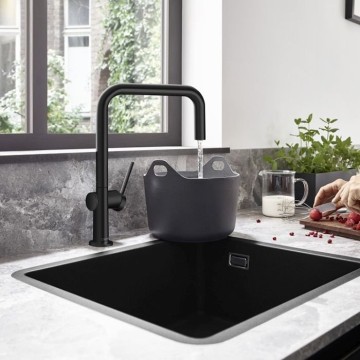 Смеситель Hansgrohe Talis M54 для кухни, 1 отверстие, цвет: черный матовый 72806670