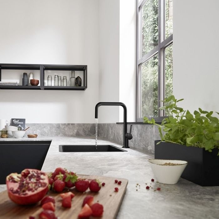 Смеситель Hansgrohe Talis M54 для кухни, 1 отверстие, цвет: черный матовый 72806670
