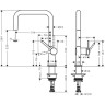 Смеситель Hansgrohe Talis M54 для кухни, 1 отверстие, цвет: черный матовый 72806670