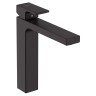 Смеситель для раковины Hansgrohe Vernis Shape со сливной гарнитурой 71562670, черный матовый