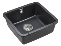 Мойка UNTER, IT-GRANIT, PM204543-BL, черный, 455х435, подст. мон. Paulmark