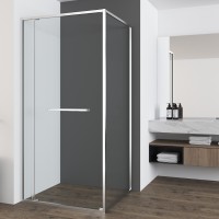 Душевой уголок Tesi VSRW-7TS9012CL, 1200*900, хром, стекло прозрачное