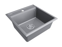 Мойка STEPIA 50, IT-GRANIT, PM115051-GRM , серый металлик, 500х510, Paulmark