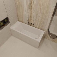 Ванна из искусственного камня SOLITA slim, 1700х750, белый, глянец