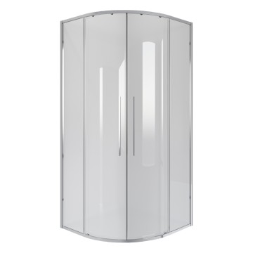 Душевое ограждение Niagara Nova NG-6627-34 (100х100х195) четверть круга,хром,двери раздвижные,стекло прозрачное,1 место