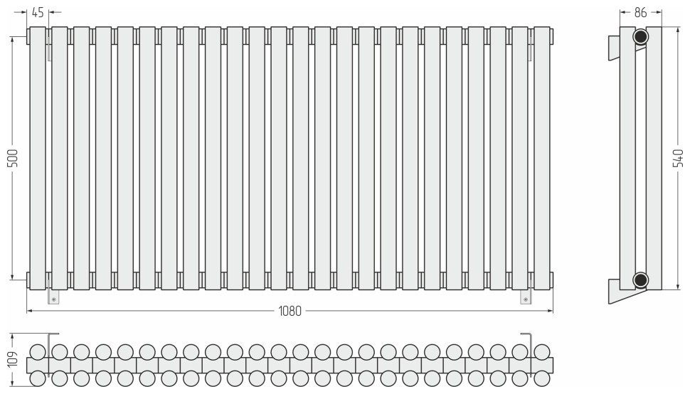 Эстет-11 500х1080 24 секции