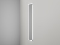 Зеркало для ванной ARMONIA прямоугольное с двойной LED подсветкой 450*1785*25 mm Salini 27MA.01.450.1785