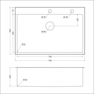 Мойка EMAR EMB-125A EMB-125A PVD Nano Dark