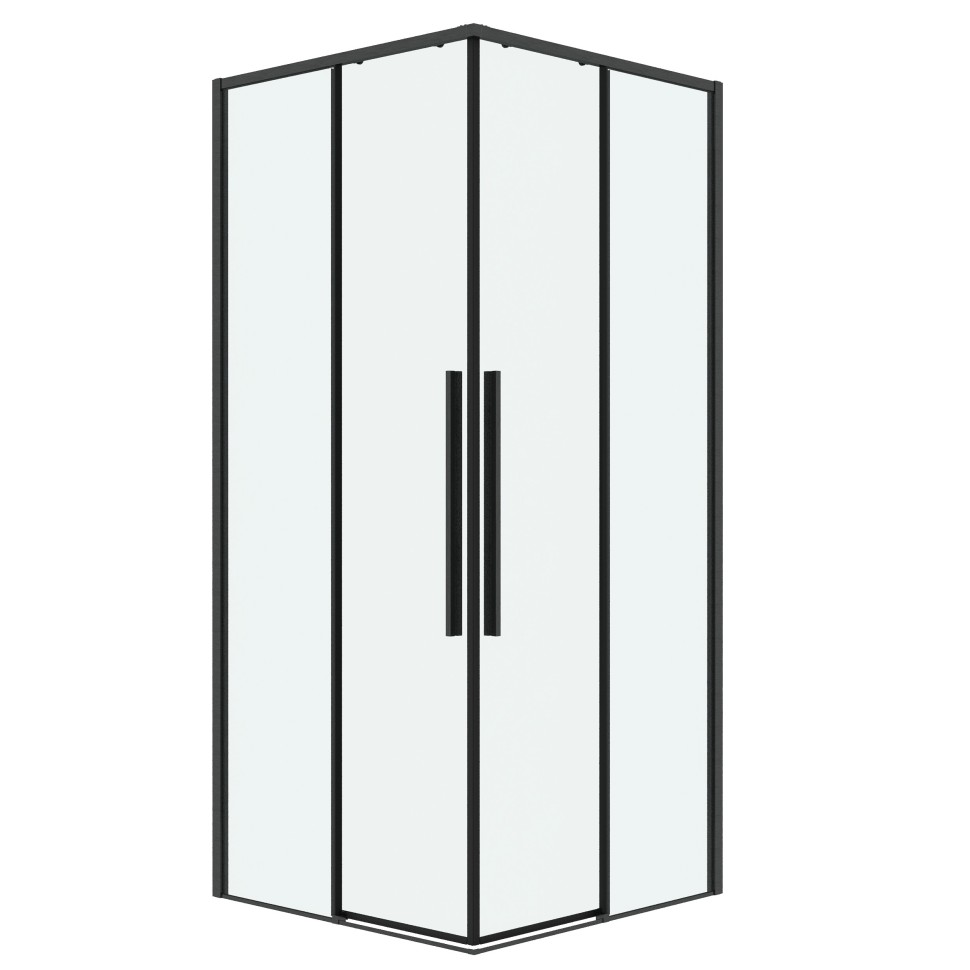 Душевое ограждение Grossman Galaxy 300.K33.01.9090.42.00 (90х90х195) квадрат,раздвижная,графит сатин,стекло прозрачное, 1 место