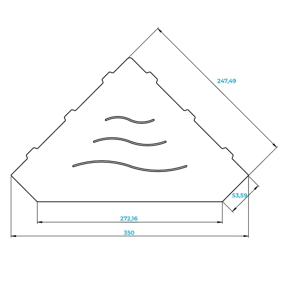 Полка для ванной RGW MT-03W