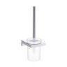 AQM7313CR Tivoli Туалетный ершик настенный, матовое стекло, хром