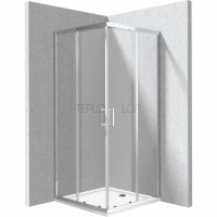 Душевая кабина, с поддоном, квадратная - 80x80 см