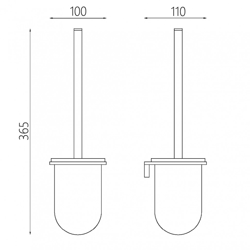 Щетка для туалета ABBER Funktion AA1132 хром