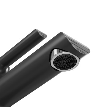 Смеситель для раковины Grossman Alba 510.K35.06.100/210 хром с черным,1 место