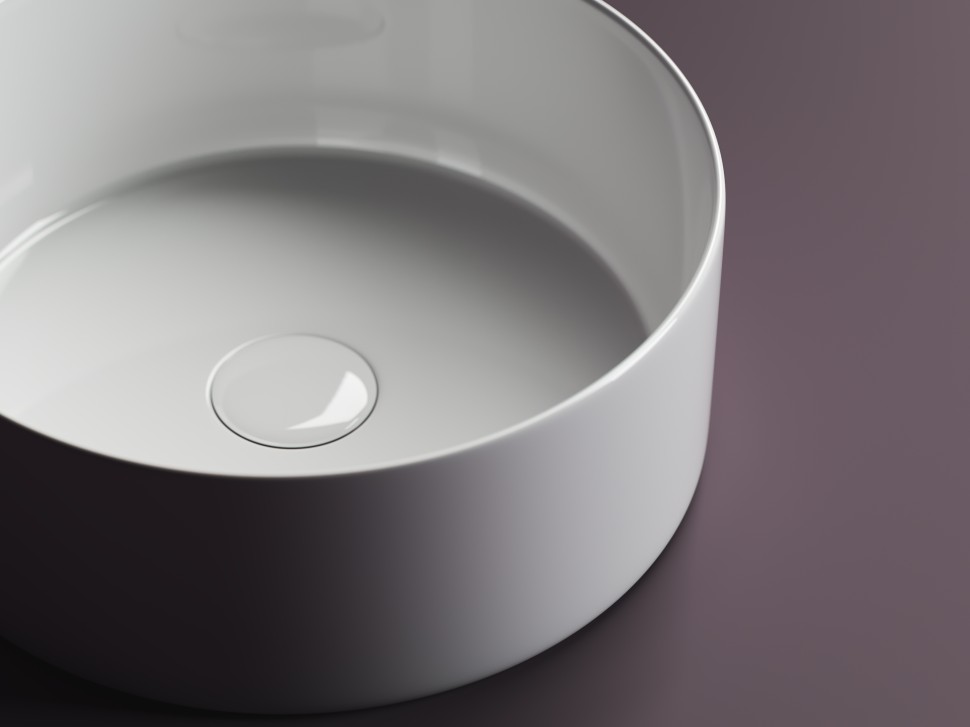 Умывальник чаша накладная круглая Element 358x358x137мм