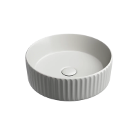 Умывальник чаша накладная круглая (цвет Серый Матовый) Element 360x360x115мм