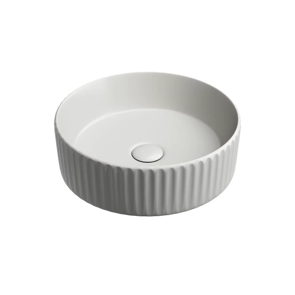 Умывальник чаша накладная круглая (цвет Серый Матовый) Element 360x360x115мм