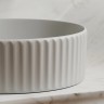 Умывальник чаша накладная круглая (цвет Серый Матовый) Element 360x360x115мм