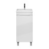 Тумба напольная "ВИСТА-40 см" с 1-ой двер.,правая, белый глянец (ум. Alice-40)