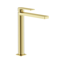 Смеситель для раковины SANCOS Studio, брашированное золото, PVD покрытие, арт. SC9016BG