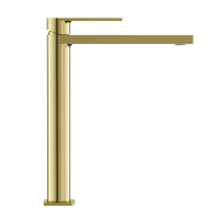 Смеситель для раковины SANCOS Studio, брашированное золото, PVD покрытие, арт. SC9016BG