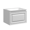 Тумба подвесная SANCOS Very 590х445х406, c одним ящиком оснащенным доводчиками, Bianco , арт.VR60W