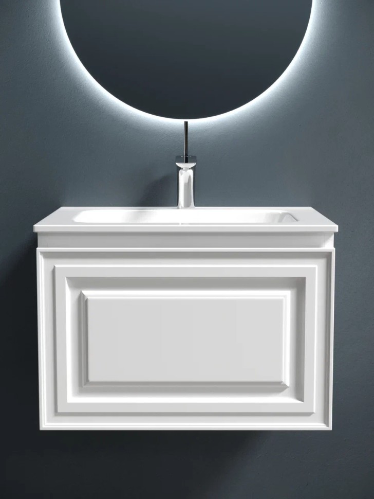 Тумба подвесная SANCOS Very 590х445х406, c одним ящиком оснащенным доводчиками, Bianco , арт.VR60W