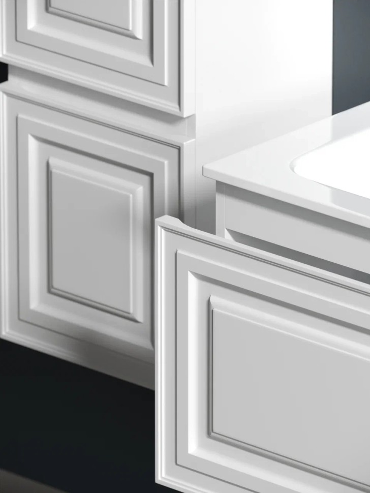 Тумба подвесная SANCOS Very 590х445х406, c одним ящиком оснащенным доводчиками, Bianco , арт.VR60W