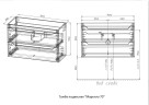 Тумба подвесная STYLE LINE "Марелла 70" (2 ящ.) Люкс антискрейтч белый глянец, PLUS с раковиной Марелла Люкс 700х400
