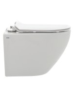 AQM2002 Унитаз подвесной с сиденьем SoftClose, технология смыва Rimless, скрытый крепеж. 490x370x360