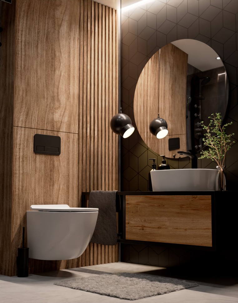 AQM2002 Унитаз подвесной с сиденьем SoftClose, технология смыва Rimless, скрытый крепеж. 490x370x360