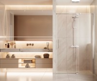 Душевая дверь Экстенза (Extenza) VDP-4EX1011CL, 1000/1100, хром, стекло прозрачное