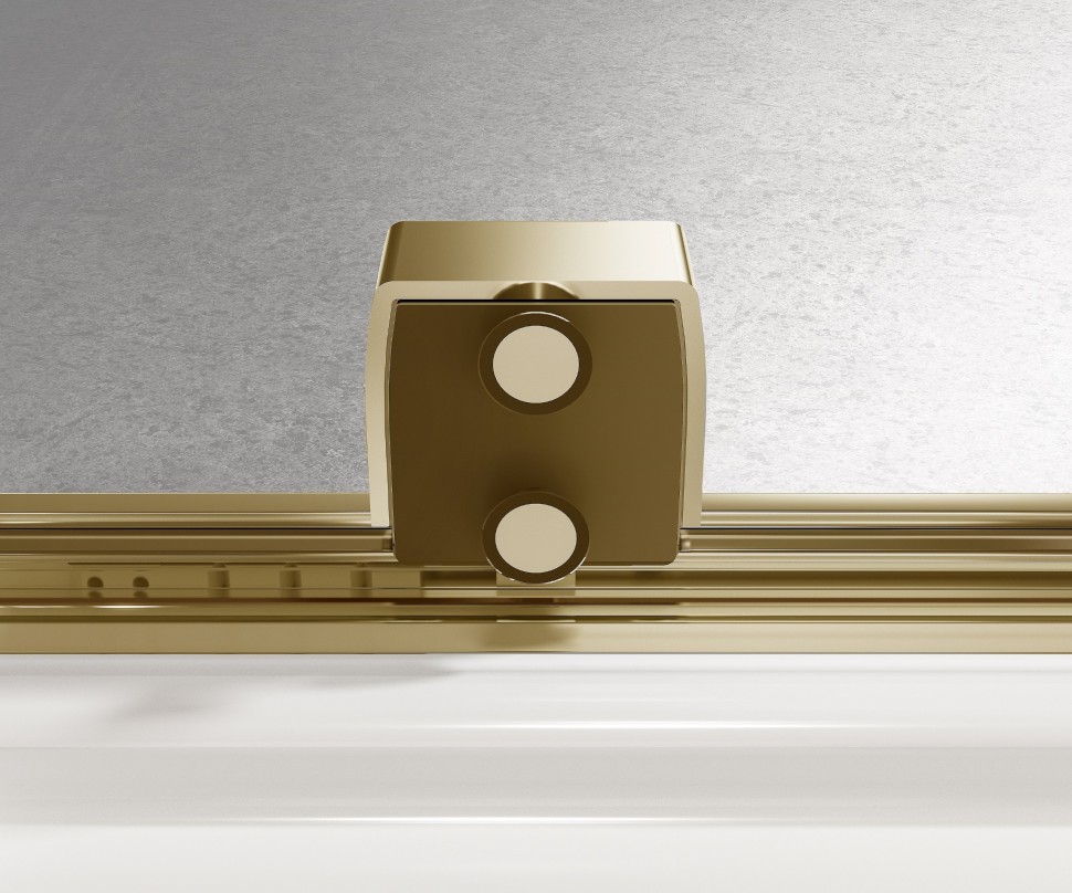 Душевая перегородка Волк-Ин (Walk-In) VSW-4WSL120CLG-R, правая, 1200*2000, брашир. золото, стекло прозрачное