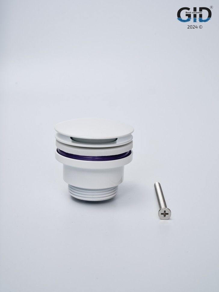 Донный клапан Gid универсальный G-60W 76606K белый 7x7x10