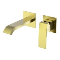 Смеситель Raglo встраиваемый для умывальника, золотой сатин