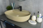 Раковина Gid Sr1346 53343 накладная светло-коричневая матовая 61x41x14