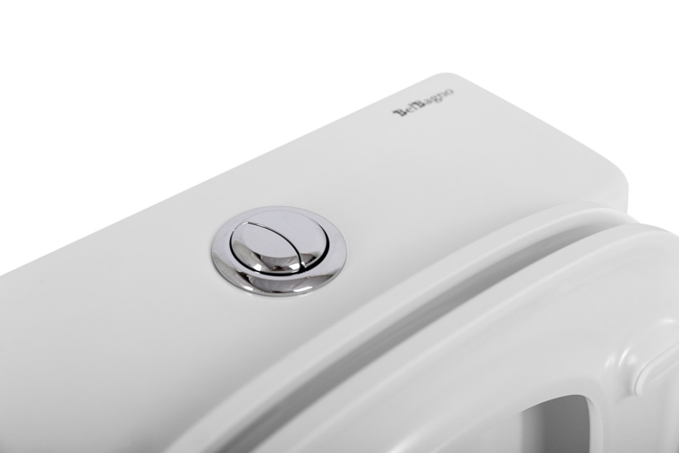 Чаша унитаза безободкового со смывом "Торнадо" с сиденьем BelBagno LUCE-TOR BB2197CP-TOR/SC
