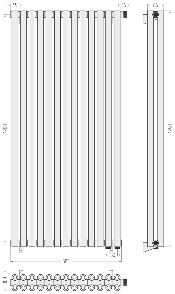 Эстет-00 EU50 1200х585 13 секций
