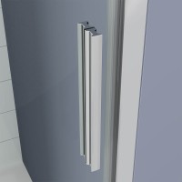 Душевая дверь Veconi Ottimo P20 CH, 1000x1900, хром, стекло прозрачное