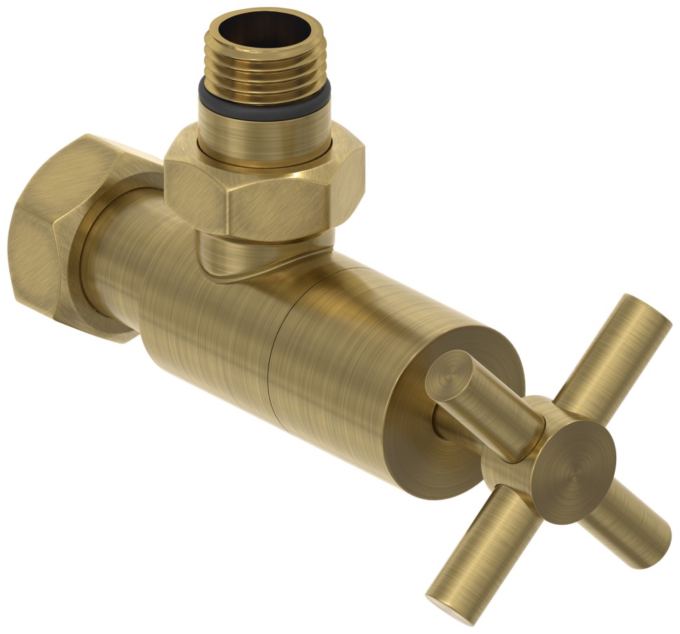 Вентиль угловой крест (G 1/2" НР х G 3/4" НГ)