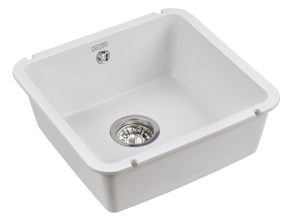 Мойка UNTER, IT-GRANIT, PM204543-WH, белый, 455х435, подст. мон. Paulmark
