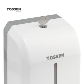 TOSSEN MN-7226 PW - настенный механический дозатор жидкого мыла (коллекция «Классический белый»)