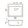 Кухонная мойка Omoikiri Daisen 60-ES Artgranit/espresso