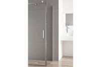 Универсальная боковая панель без пристенного профиля CEZARES STYLUS-SOFT-100-FIX-C-Cr