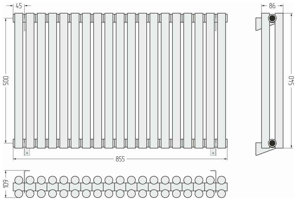 Эстет-11 500х855 19 секций