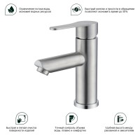 Смеситель Splenka для умывальника S223.10.05 Сатин