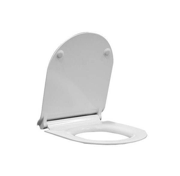 Сиденье для унитаза с крышкой GSI PURA MS76SN11 420 мм х 360 мм, SoftClose, цвет Белый глянцевый