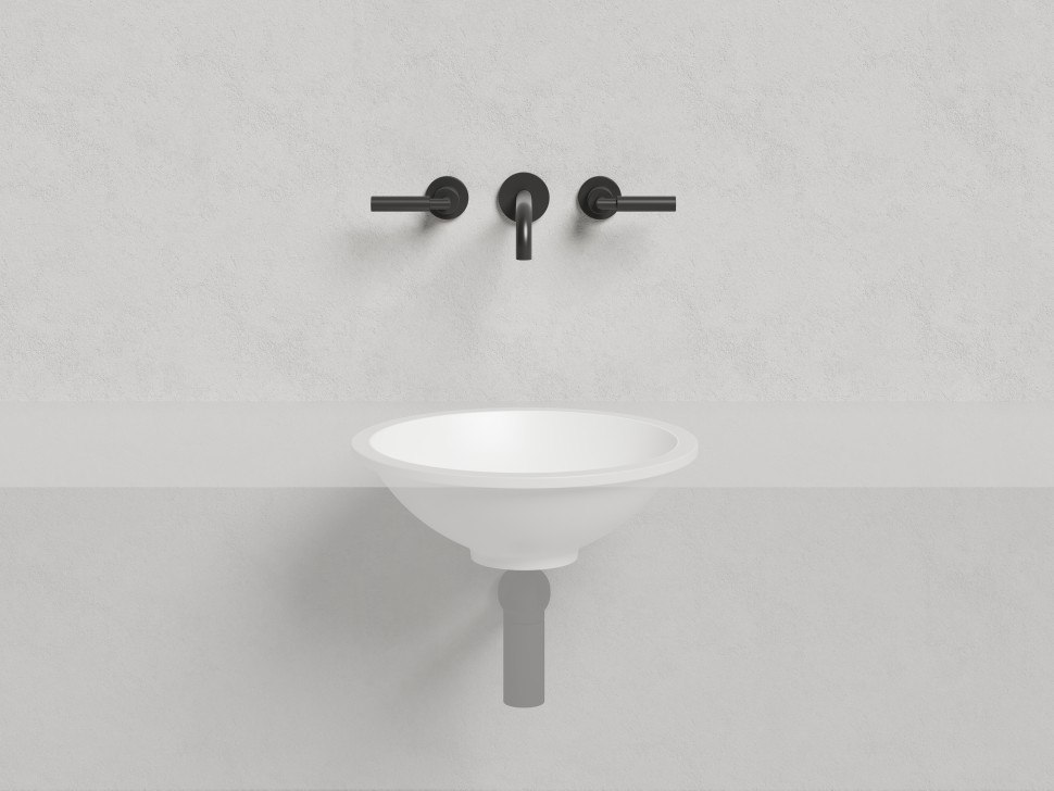 Раковина встраиваемая MAREA 04 покраска по RAL полностью 420х420х128 S-Stone Матовое